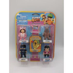 New Stumble Guys Mini Action Figures 5 Pack 2023 Scopely With Exclusive Stumbler